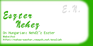eszter nehez business card